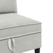 Middelse Sofa met Opbergruimte Lichtgrijs Fluweel