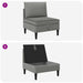 Middelse Sofa met Opbergruimte Donkergrijs Fluweel