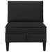 Middelse Sofa met Opbergruimte Zwart Fluweel