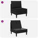 Middelse Sofa met Opbergruimte Zwart Fluweel