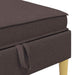 Sofa Kruk met Opslag Donkerbruin Stof