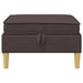 Sofa Kruk met Opslag Donkerbruin Stof
