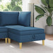 Sofa Kruk met Opslag Blauw Stof