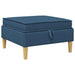Sofa Kruk met Opslag Blauw Stof