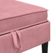 Sofa Kruk met Opslag Roze Fluweel