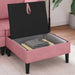 Sofa Kruk met Opslag Roze Fluweel