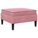 Sofa Kruk met Opslag Roze Fluweel