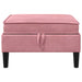 Sofa Kruk met Opslag Roze Fluweel