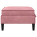 Sofa Kruk met Opslag Roze Fluweel