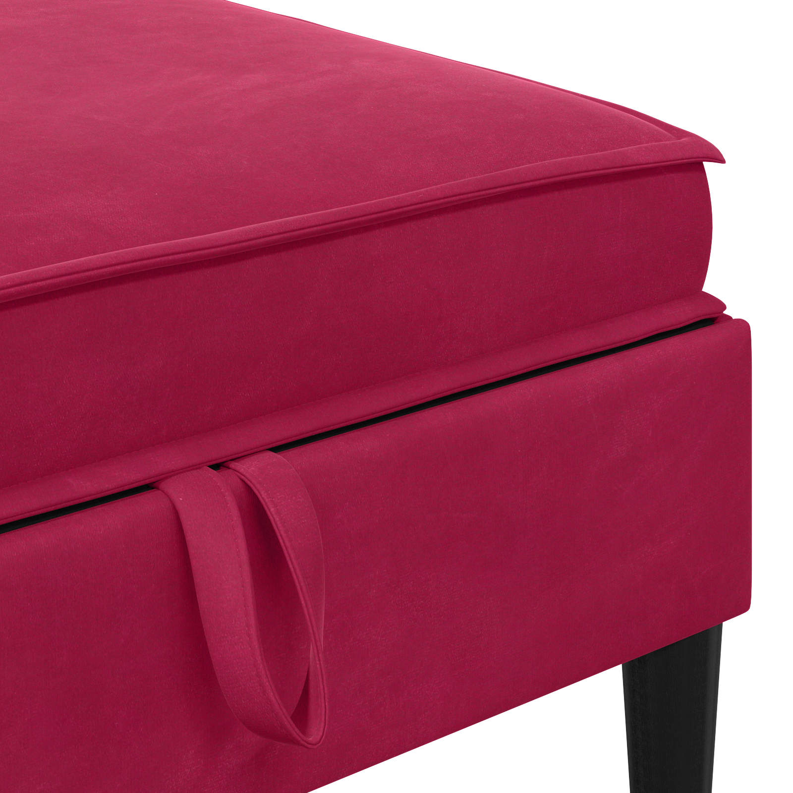 Sofa Kruk met Opslag Wijnrood Fluweel