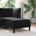 Sofa Kruk met Opslag Zwart Fluweel