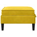 Sofa Kruk met Opslag Geel Fluweel