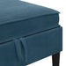 Sofa Kruk met Opslag Blauw Fluweel