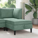 Sofa Kruk met Opslag Zeegroen Fluweel