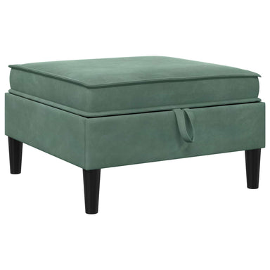 Sofa Kruk met Opslag Zeegroen Fluweel