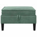Sofa Kruk met Opslag Zeegroen Fluweel