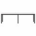 Bank Wit 160 x 35 x 45 cm Massief grenenhout