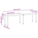 Bank Wit 160 x 35 x 45 cm Massief grenenhout