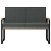 Tuinbank Grijs en Donkergrijs 107 x 61 x 80 cm poly rattan