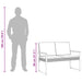 Tuinbank Grijs en Donkergrijs 107 x 61 x 80 cm poly rattan