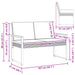 Tuinbank Grijs en Donkergrijs 107 x 61 x 80 cm poly rattan