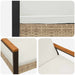Tuinbank Beige en Crème Wit 107 x 61 x 80 cm poly rattan