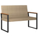 Tuinbank Beige en Crème Wit 107 x 61 x 80 cm poly rattan