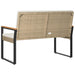 Tuinbank Beige en Crème Wit 107 x 61 x 80 cm poly rattan