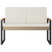 Tuinbank Beige en Crème Wit 107 x 61 x 80 cm poly rattan
