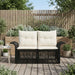 Tuinbank 2-Aantal zitplaatsen Zwart poly rattan