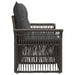 Tuinbank 2-Aantal zitplaatsen Grijs poly rattan