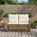 Tuinbank 2-Aantal zitplaatsen Beige poly rattan