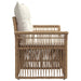 Tuinbank 2-Aantal zitplaatsen Beige poly rattan
