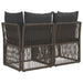 Tuinbank 2-Aantal zitplaatsen Grijs poly rattan
