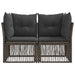 Tuinbank 2-Aantal zitplaatsen Grijs poly rattan