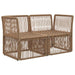 Tuinbank 2-Aantal zitplaatsen Beige poly rattan