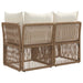 Tuinbank 2-Aantal zitplaatsen Beige poly rattan