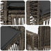 Tuinbank 2-Aantal zitplaatsen Grijs poly rattan