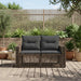Tuinbank 2-Aantal zitplaatsen Grijs poly rattan