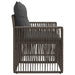 Tuinbank 2-Aantal zitplaatsen Grijs poly rattan