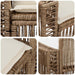 Tuinbank 2-Aantal zitplaatsen Beige poly rattan