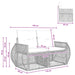 Tuinbank 2-Aantal zitplaatsen Grijs poly rattan