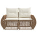 Tuinbank 2-Aantal zitplaatsen Beige poly rattan