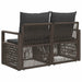 Tuinbank 2-Aantal zitplaatsen Grijs poly rattan
