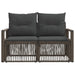 Tuinbank 2-Aantal zitplaatsen Grijs poly rattan