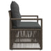 Tuinbank 2-Aantal zitplaatsen Grijs poly rattan