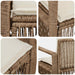 Tuinbank 2-Aantal zitplaatsen Beige poly rattan