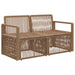 Tuinbank 2-Aantal zitplaatsen Beige poly rattan