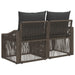 Tuinbank 2-Aantal zitplaatsen Grijs poly rattan