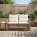 Tuinbank 2-Aantal zitplaatsen Beige poly rattan